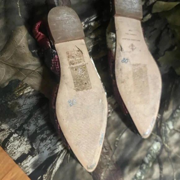 Antonio Melani Women's Snakeskin Slingback Flats size 6 - Picture 6 of 6